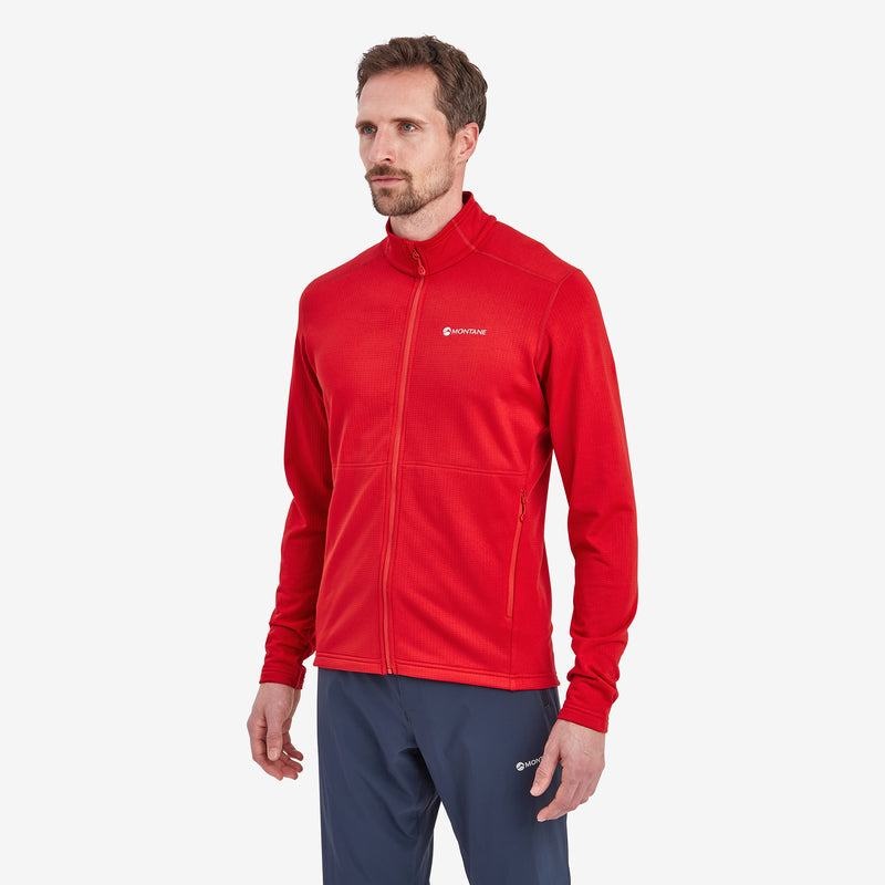 Montane Protium Fleece Jassen Heren Rood | MWI9674GE