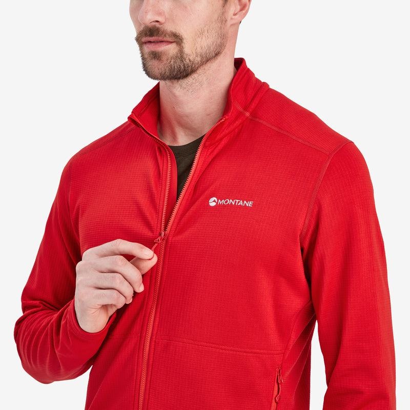 Montane Protium Fleece Jassen Heren Rood | MWI9674GE