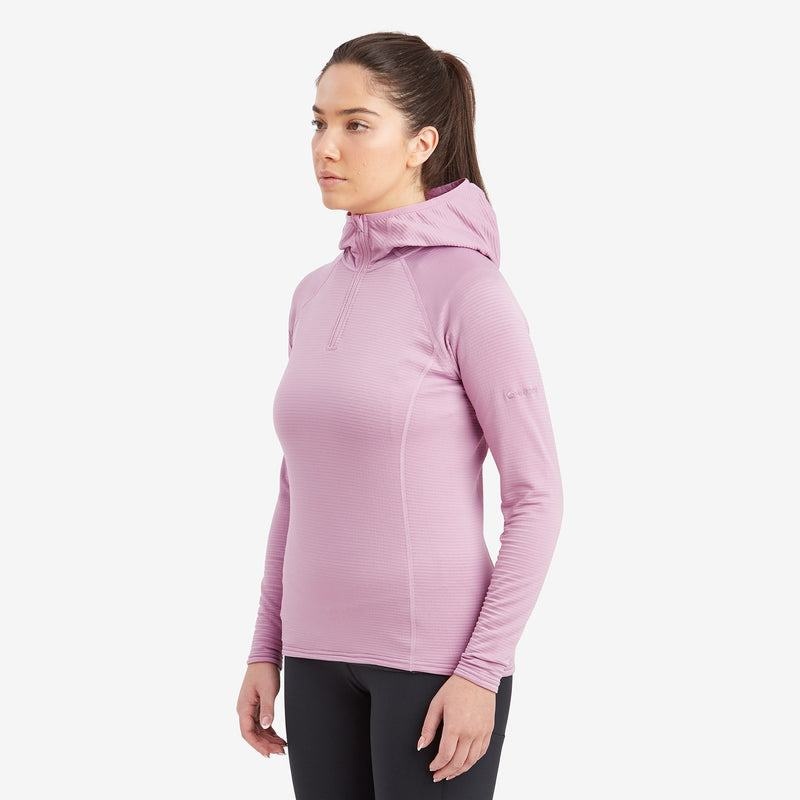 Montane Protium Lite Met Capuchon Pull On Vlies Dames Grijs Paars | SFM6457PK