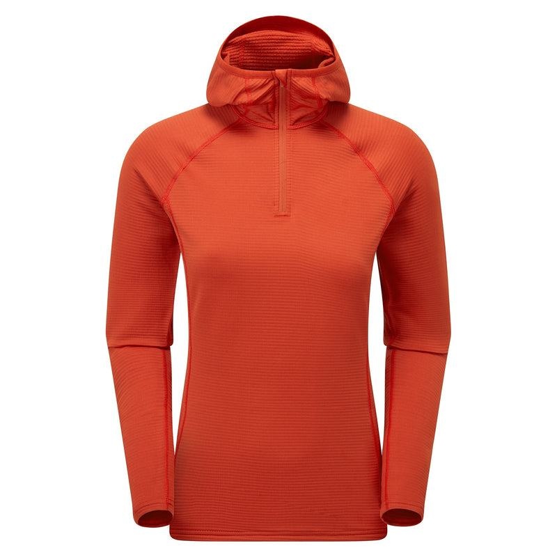 Montane Protium Lite Met Capuchon Pull On Vlies Dames Oranje Rood | WOV1425JS