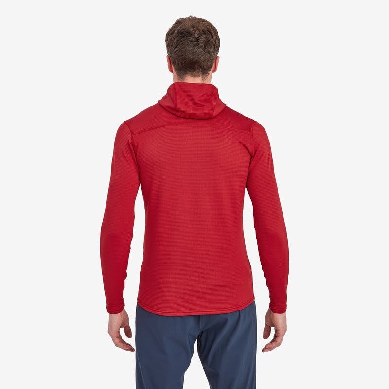 Montane Protium Lite Met Capuchon Pull On Vlies Heren Donkerrood | EAR4062JS