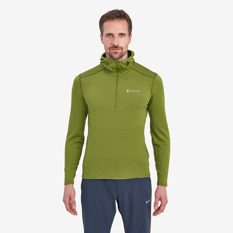 Montane Protium Lite Met Capuchon Pull On Vlies Heren Groen | FGC8982FY