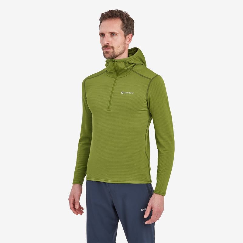 Montane Protium Lite Met Capuchon Pull On Vlies Heren Groen | FGC8982FY