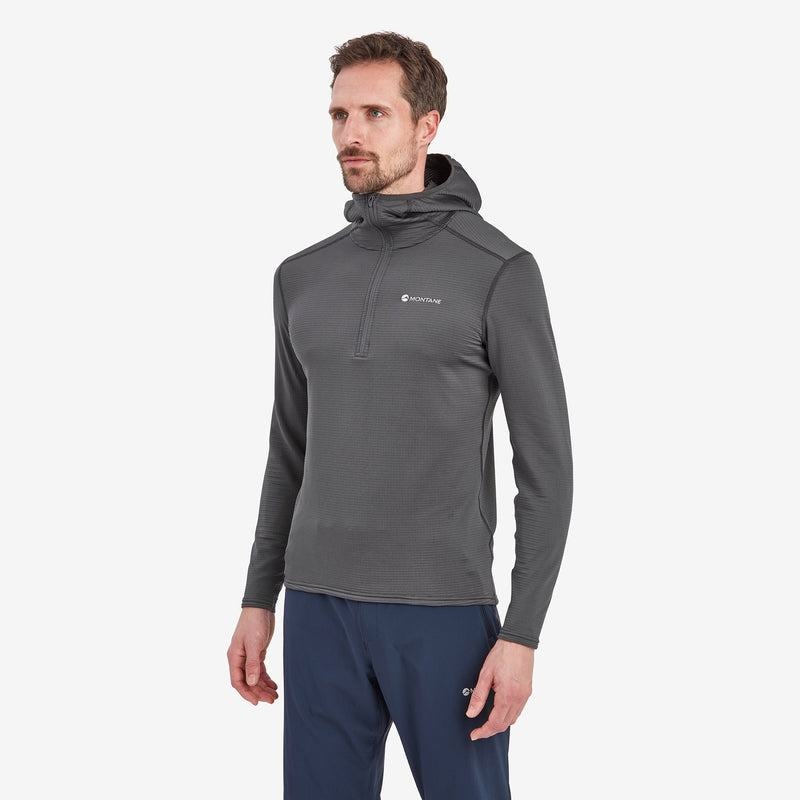 Montane Protium Lite Met Capuchon Pull On Vlies Heren Donkergrijs | LYE3931FF