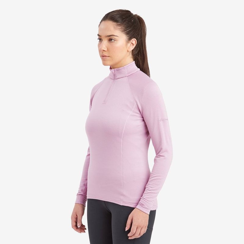 Montane Protium Lite Pull On Vlies Dames Grijs Paars | TAX3380SI