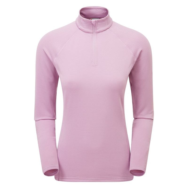 Montane Protium Lite Pull On Vlies Dames Grijs Paars | TAX3380SI