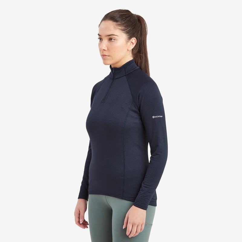 Montane Protium Lite Pull On Vlies Dames Donkerblauw | IHJ7575EK