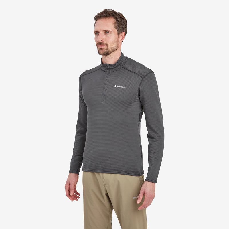 Montane Protium Lite Pull On Vlies Heren Donkergrijs | LKD7012CZ