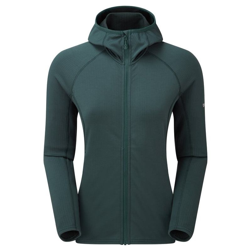 Montane Protium Met Capuchon Fleece Jassen Dames Olijfgroen Groen | HIV4112VL