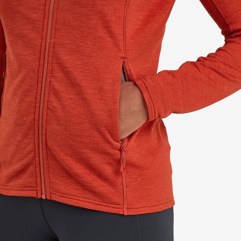 Montane Protium Met Capuchon Fleece Jassen Dames Oranje Rood | QRB2244JP