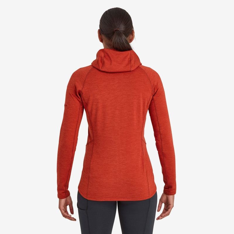 Montane Protium Met Capuchon Fleece Jassen Dames Oranje Rood | QRB2244JP