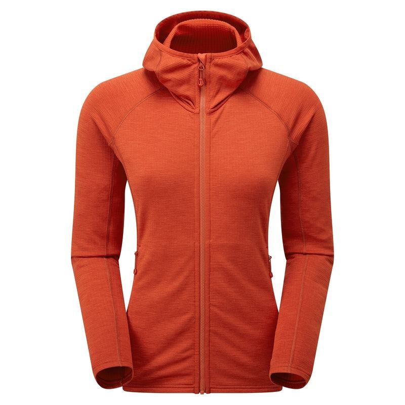 Montane Protium Met Capuchon Fleece Jassen Dames Oranje Rood | QRB2244JP