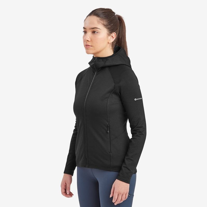 Montane Protium Met Capuchon Fleece Jassen Dames Zwart | ISZ7218GF