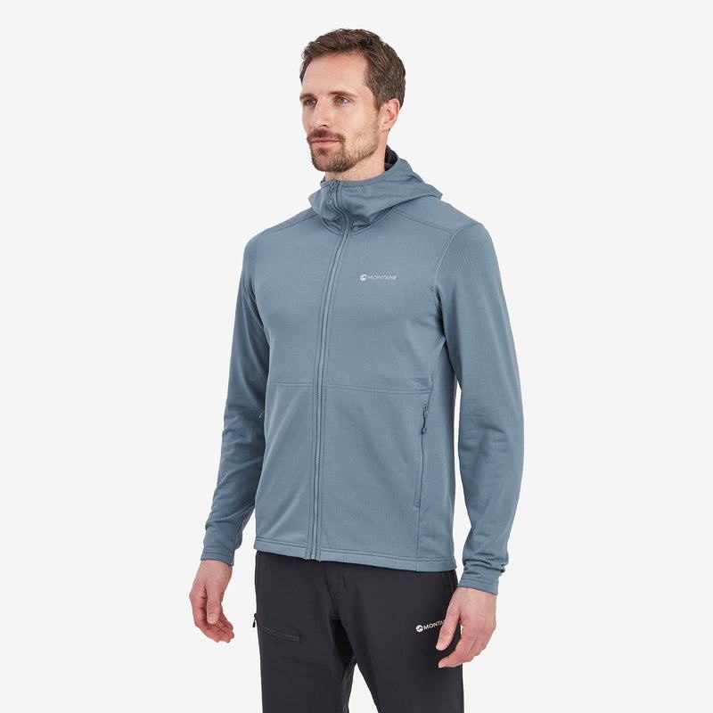 Montane Protium Met Capuchon Fleece Jassen Heren Grijs Blauw | PRX2537YU