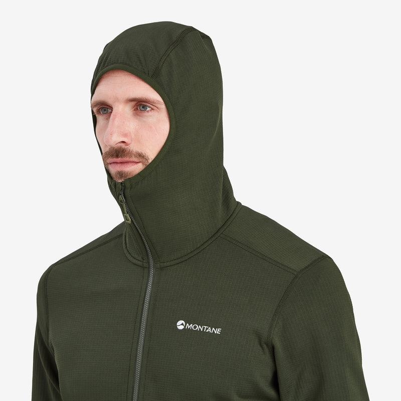 Montane Protium Met Capuchon Fleece Jassen Heren Donkergroen | KKC36AS