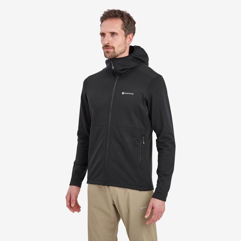 Montane Protium Met Capuchon Fleece Jassen Heren Zwart | QMT5118MK