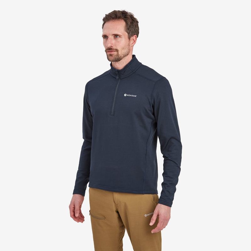 Montane Protium Pull On Vlies Heren Donkerblauw | BBB9242HW