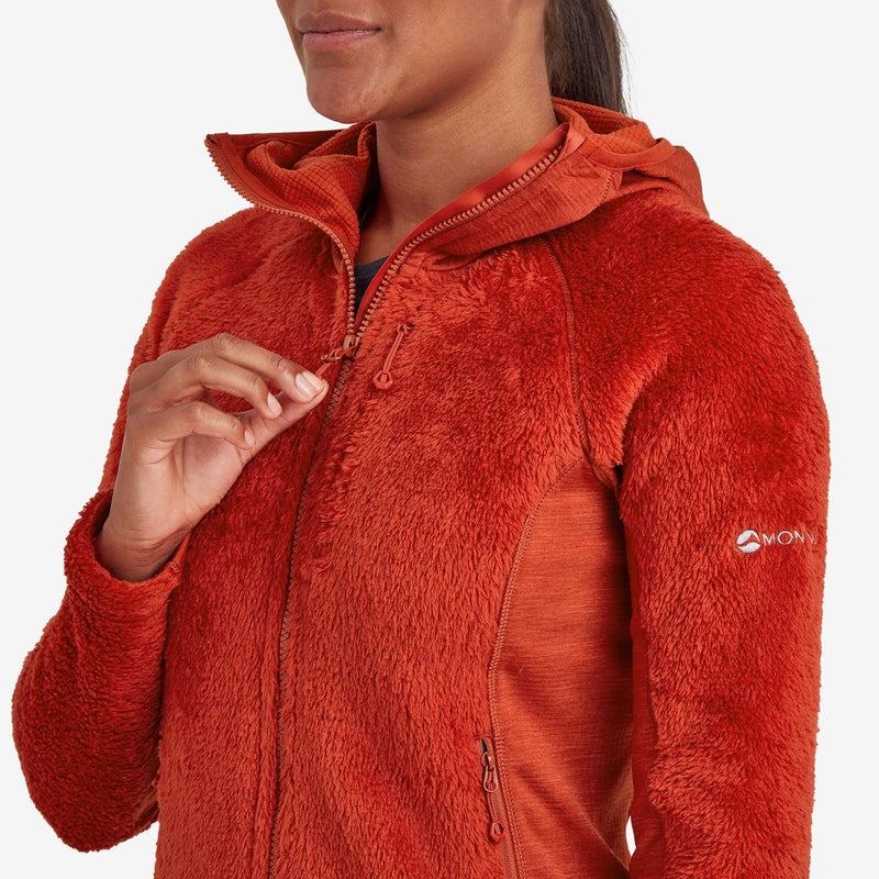 Montane Protium XPD Met Capuchon Fleece Jassen Dames Oranje Rood | CNP953HV