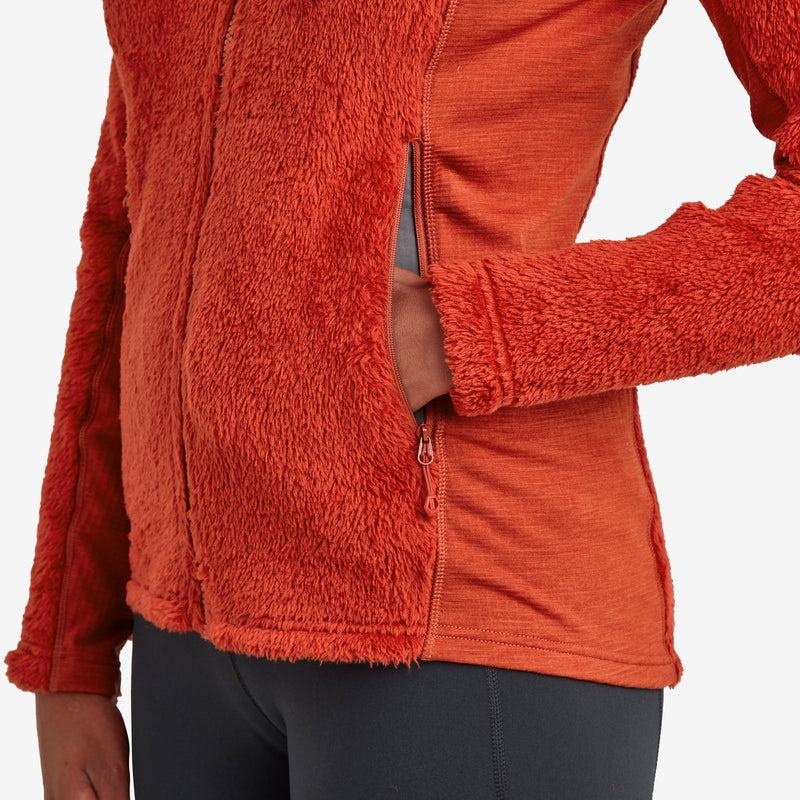 Montane Protium XPD Met Capuchon Fleece Jassen Dames Oranje Rood | CNP953HV