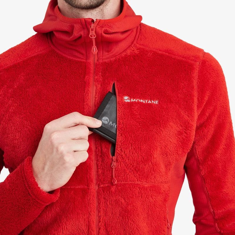 Montane Protium XPD Met Capuchon Fleece Jassen Heren Rood | JIT1255IA