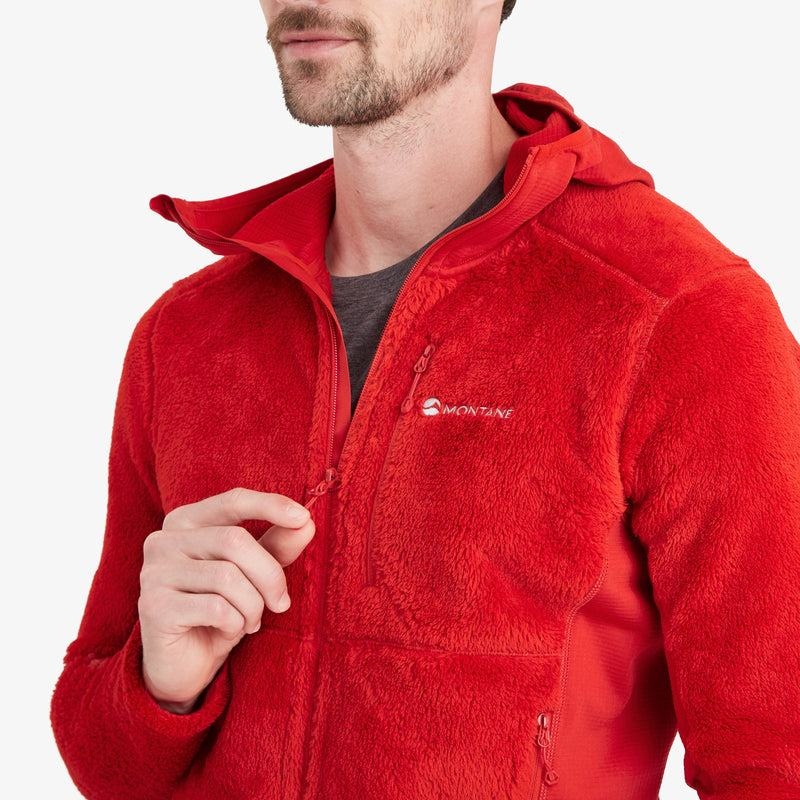 Montane Protium XPD Met Capuchon Fleece Jassen Heren Rood | JIT1255IA