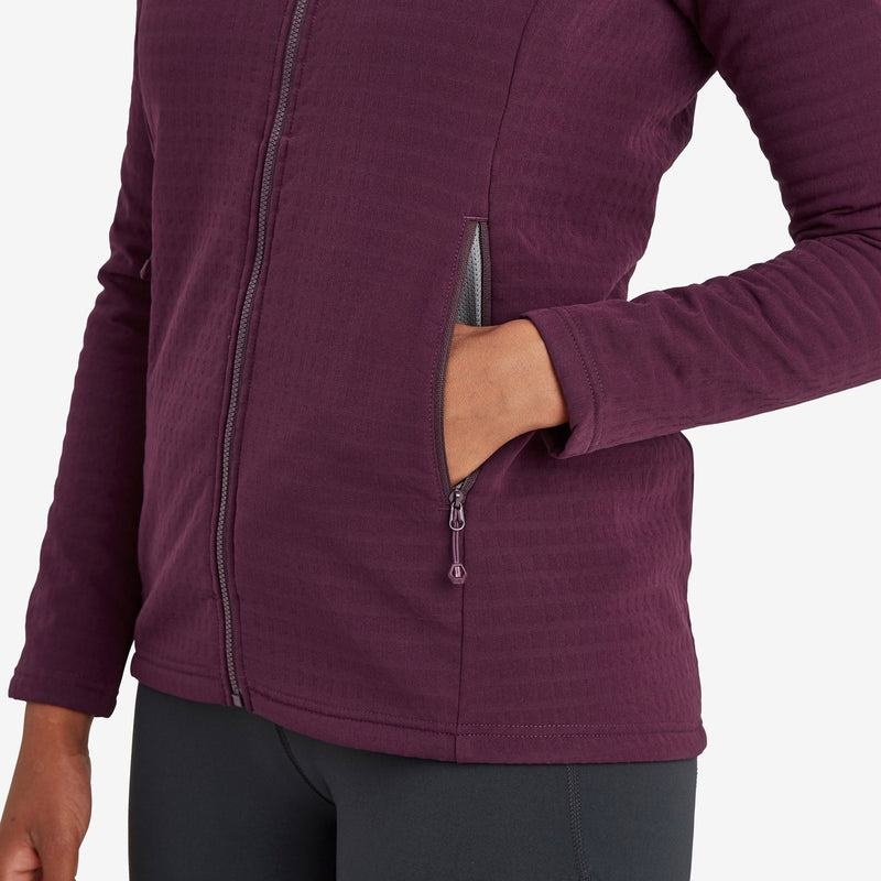 Montane Protium XT Met Capuchon Fleece Jassen Dames Paars | JPD4611CS