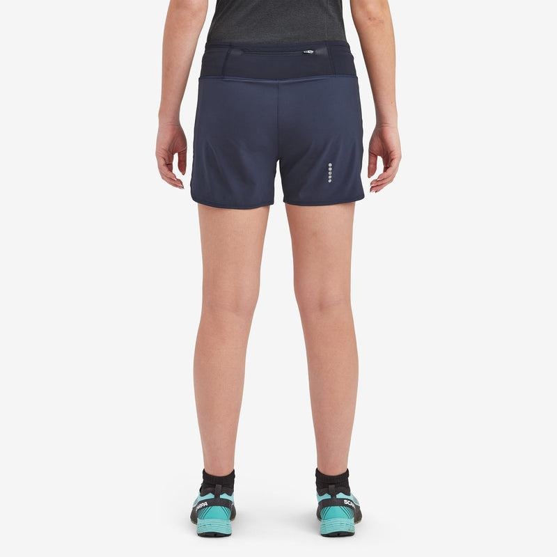 Montane Slipstream Twin Skin Trail Hardloop Korte Broek Dames Donkerblauw | CVE849VZ