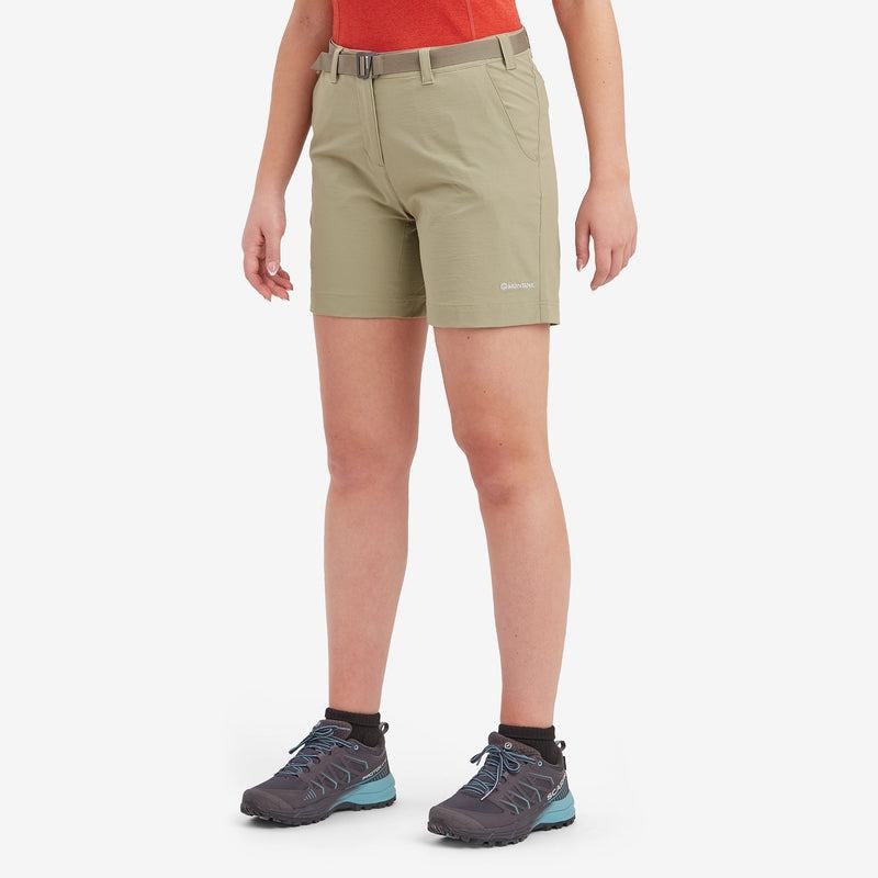 Montane Terra Stretch Lite Korte Broek Dames Khaki | UHA4528DJ