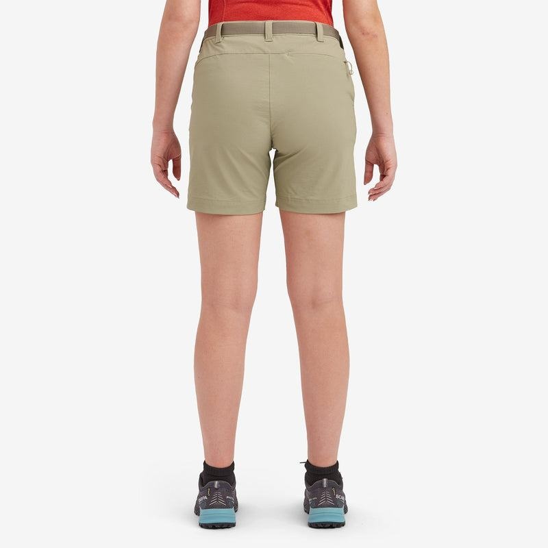 Montane Terra Stretch Lite Korte Broek Dames Khaki | UHA4528DJ