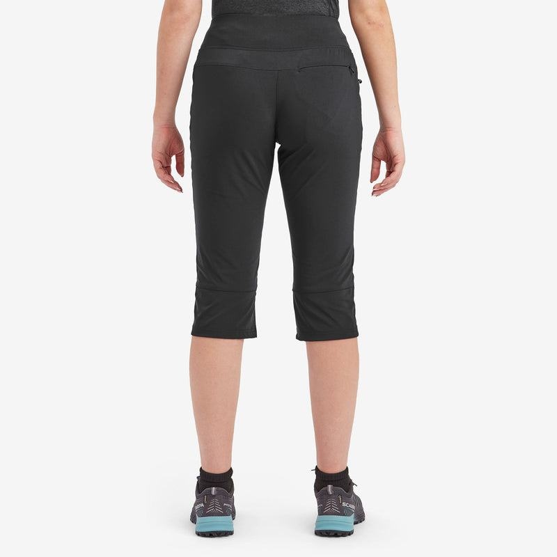 Montane Tucana Lite Stretch Capri 3/4 Leggings Dames Zwart | GMQ1036HG