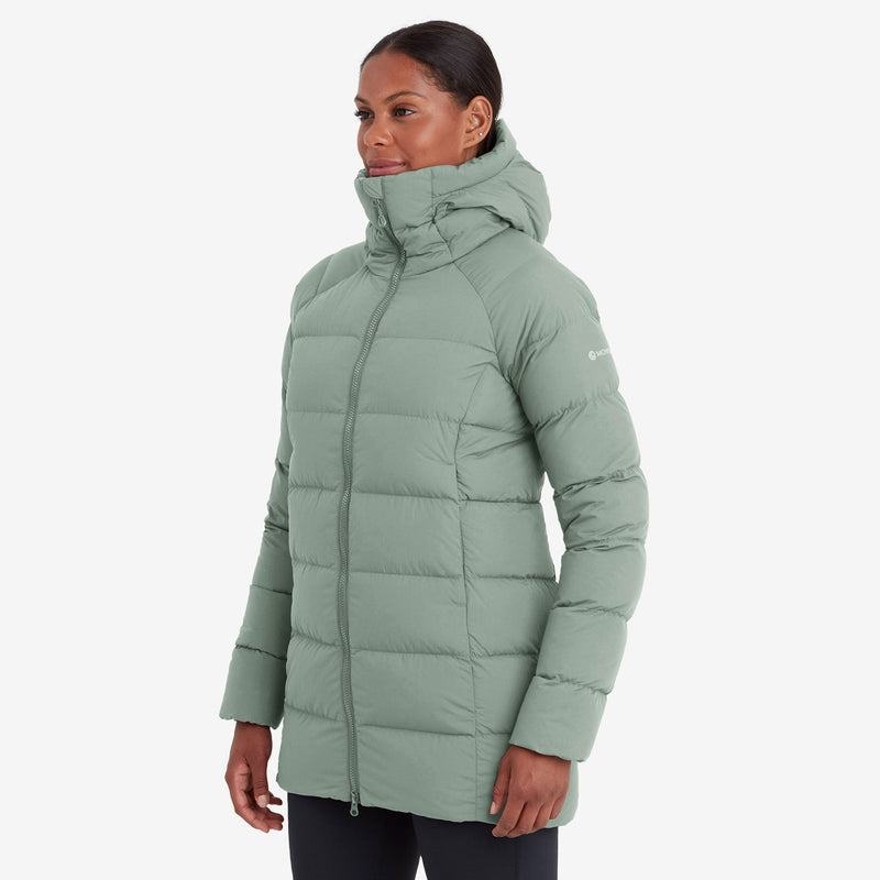 Montane Tundra Met Capuchon Donsjas Dames Grijs Groen | UQV1128OP