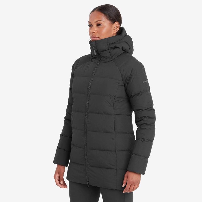 Montane Tundra Met Capuchon Donsjas Dames Zwart | MFV8773UH